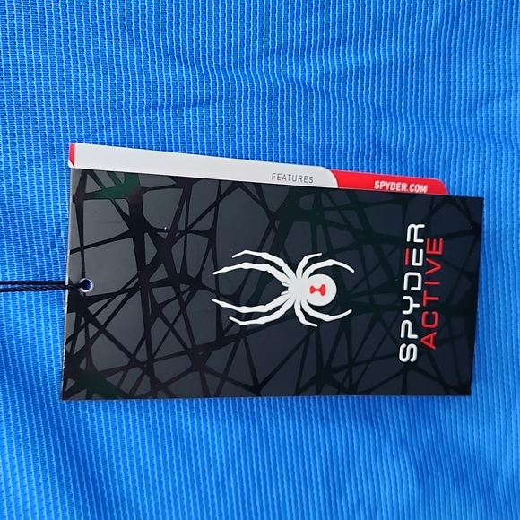 SPYDER ACTIVE MEN'S MEDIUM TSHIRT, ROYAL BLUE COLOR - Picture 6 of 9